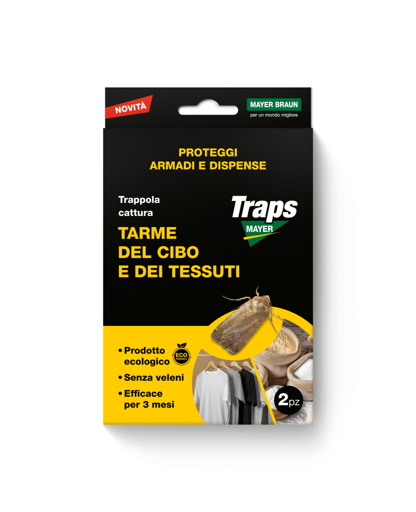 TRAPPOLA CATTURA TARME DEL CIBO, DELLE FARINE E DEI TESSUTI